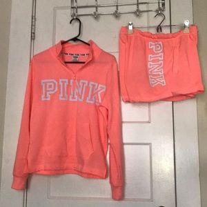 Pink set with shorts